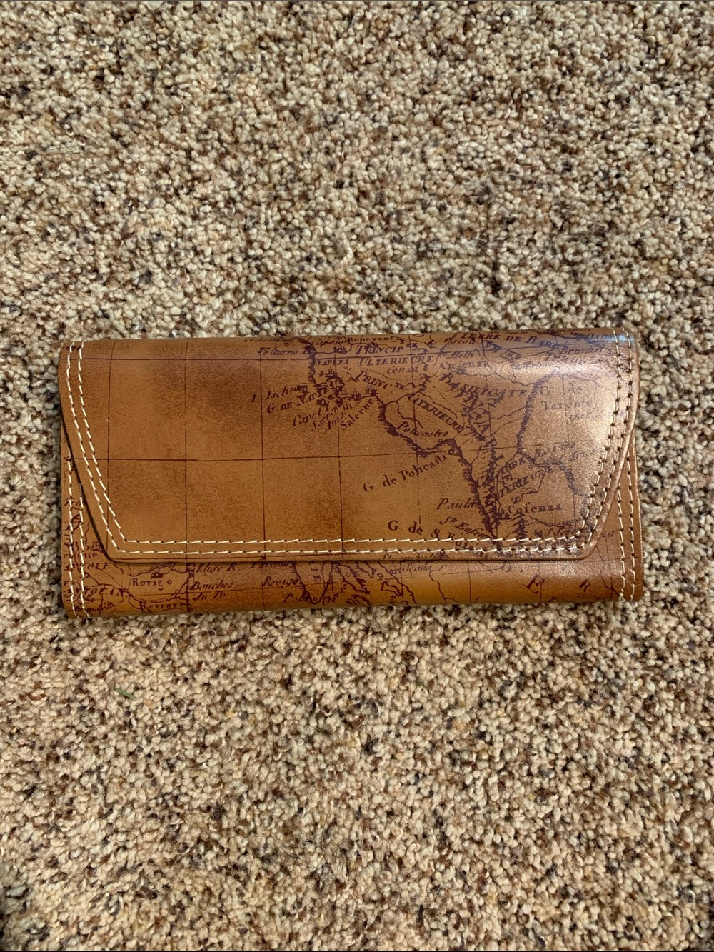 Patricia Nash Brown Leather Card Wallet